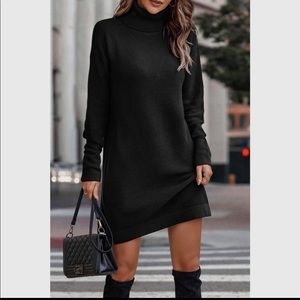 NWT black sweater dress